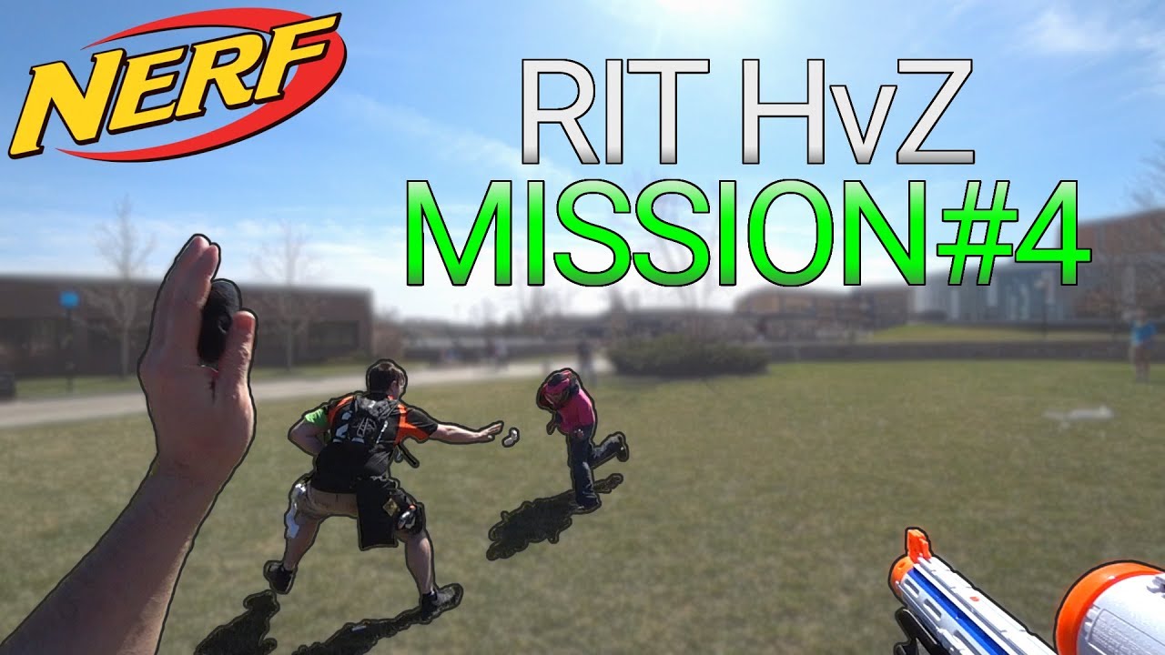 RIT Spring HvZ Invitational Mission 4 Crazy Zombie Rushes! YouTube