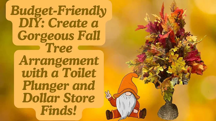 Budget-Friendly DIY: Gorgeous Fall Tree Arrangement with a Toilet Plunger and Dollar Store Finds!