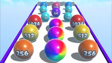 Ball Merge 2048 🟡🟢🔵 BIG UPDATE!! All Levels Gameplay Walkthrough Android, iOS MAX LEVELS BM01