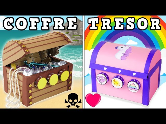 COFFRE TRESOR CODE SECRET LICORNE PIRATE 