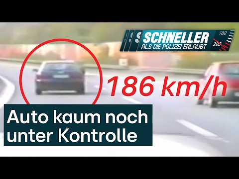 186 km/h – Raserin verliert fast die Kontrolle! | Schneller als die Polizei erlaubt