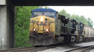 YN2 Trio! CSX AC44CW 40 w/ Nice K5LA Leads Loaded Grain G133-23 on 4/24/21