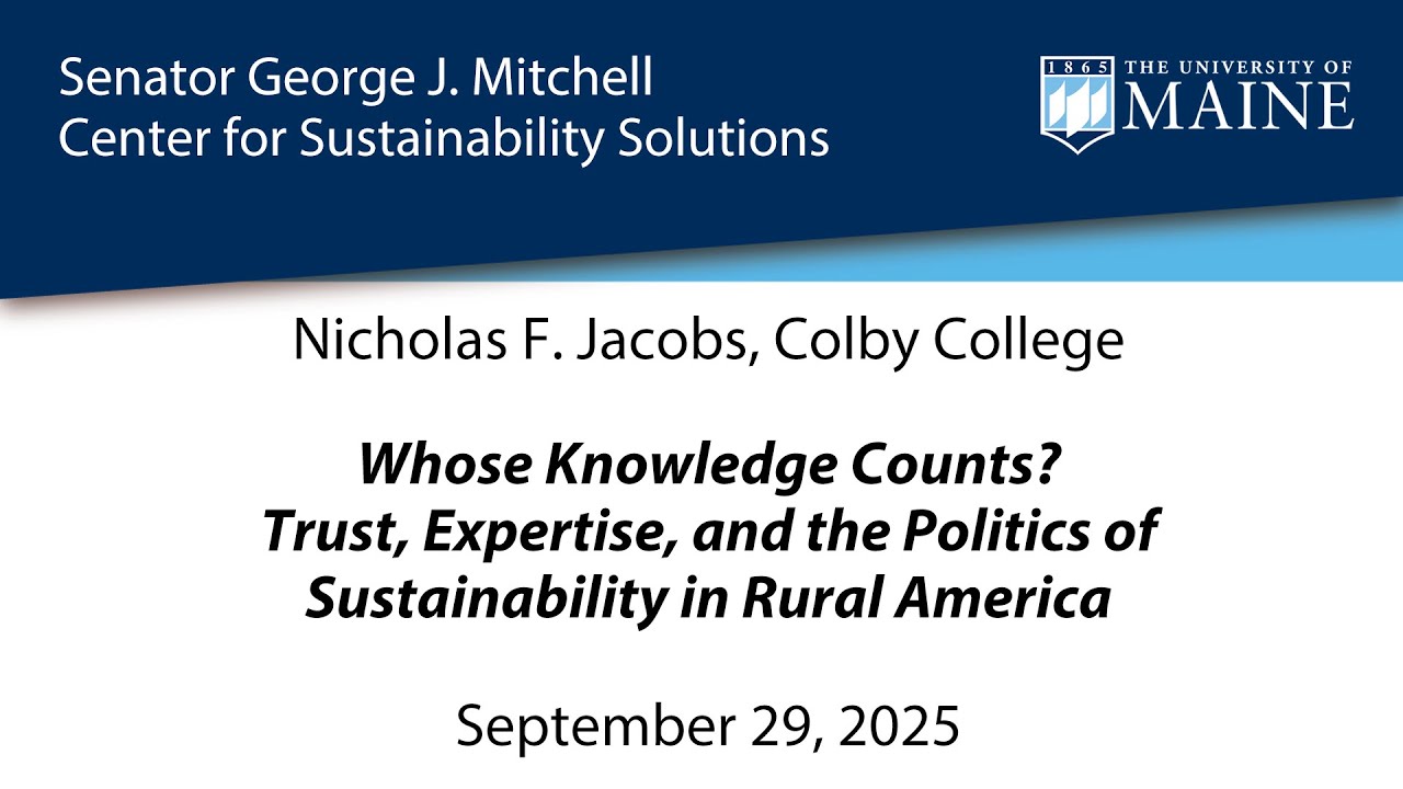Nicholas F. Jacobs, Mitchell Center Talk Series, 9/29/2025 - YouTube