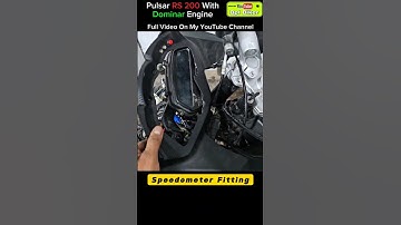 Installing Domimar Speedometer In Rs 200 #rs200 #dominar #Modification #shorts #india