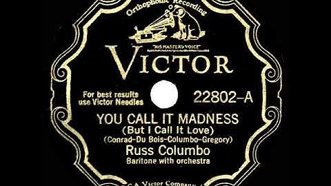1931 HITS ARCHIVE: You Call It Madness (But I Call It Love) - Russ Columbo