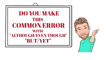 Do You Make This Common Error with Although and But or Yet - Commons Errors (49) Tutor Nick P