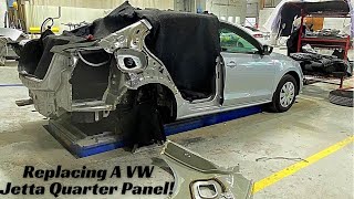 Replacing A VW Jetta Quarter Panel!