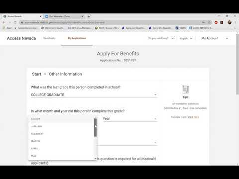 How to complete a child-only TANF application ONLINE- NEVADA