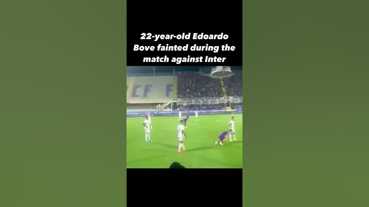 Fiorentina player Bove faints in a match
