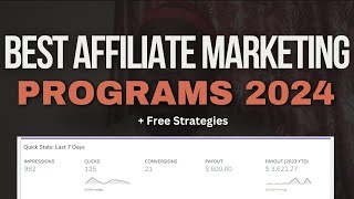 Best Affiliate Marketing Programs for 2024 with Free Strategies