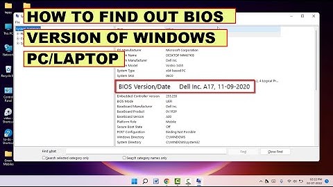 How to Check Your Pc’s BIOS Version on Windows 11/10