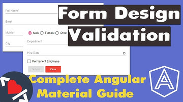 Complete Angular Material Tutorial - CRUD Form Design