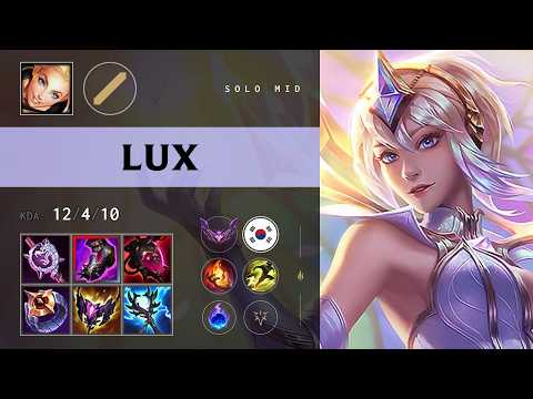 Lux Mid vs Syndra - KR Master Patch 26.20
