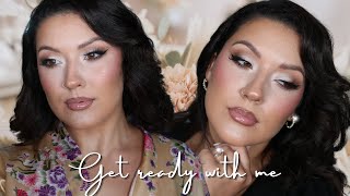 GET READY WITH ME TO TRY ON WEDDING DRESSES 💄👰🏻 MATTE BRIDAL MAKEUP