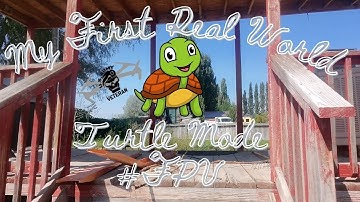My First Real World Turtle Mode #fpv