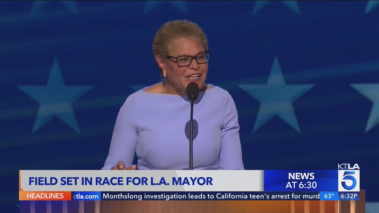 Field set in election race for mayor of Los Angeles