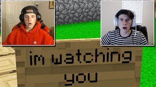 Trolling 2 Streamers that think they are alone on minecraft...