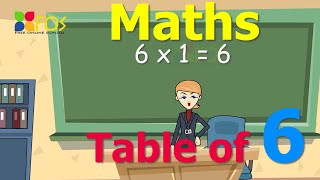 6x1=6 Multiplication, Table of Six 6 Tables Song Multiplication Time of tables - Maths Tables