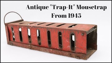 Antique "Trap-It" Mousetrap from 1945. Mousetrap Monday