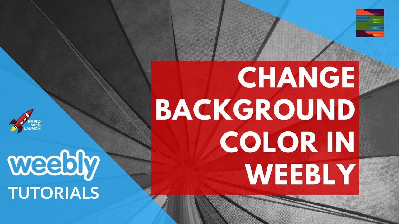 How To Change The Background Color In Weebly | Weebly Tutorials