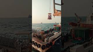 Passenger Transfer BASKET #sea #ship #anchor #offshore #travel #india #boat #funny #viral #subscribe