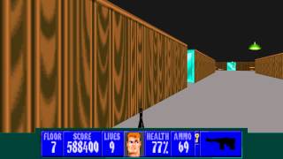 Wolfenstein 3D TC for ZDoom - E1L7 - All Secrets - I Am a Death Incarnate