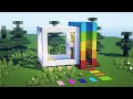 Minecraft Basit Ev Yapımı | Minecraft Renkli Ev Yapımı | Minecraft Ev Yapımı #57