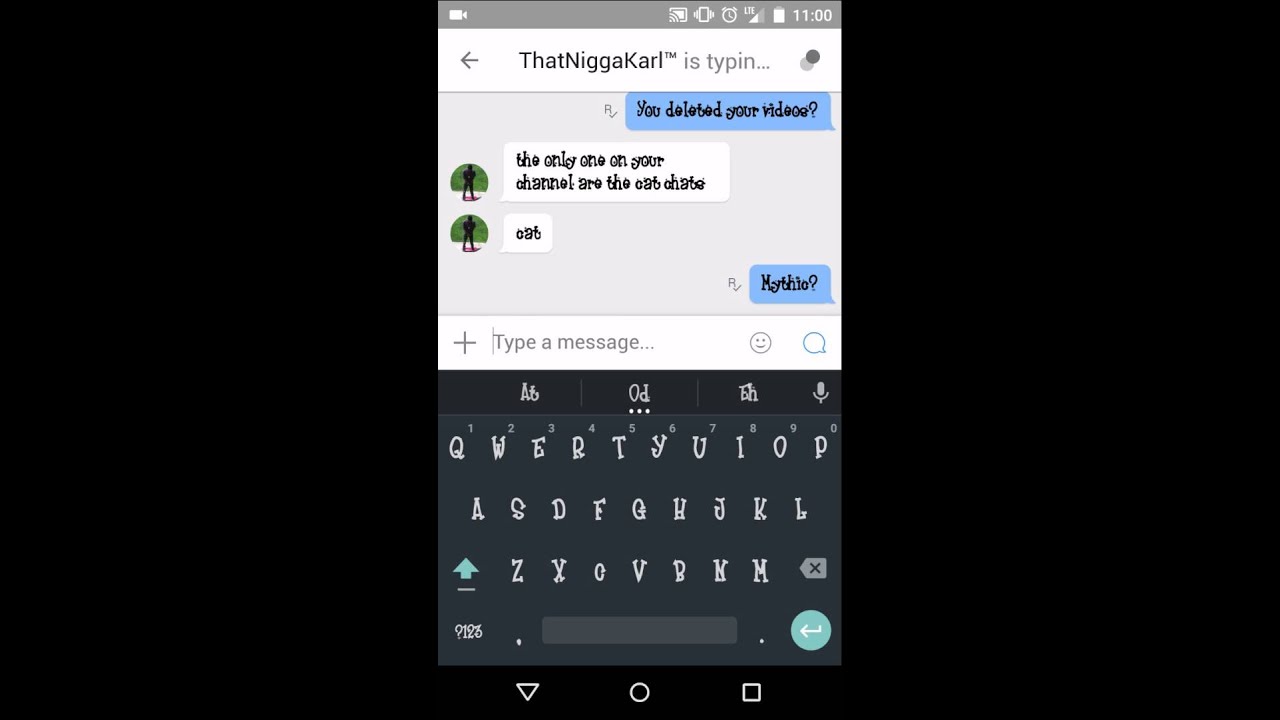 Kik group chat. (My return) - YouTube