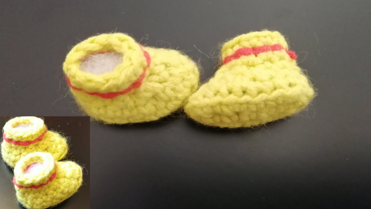 Laddu Gopal ji's Crochet Shoes / Booties for 4-5 number / Gopal ji's shoes