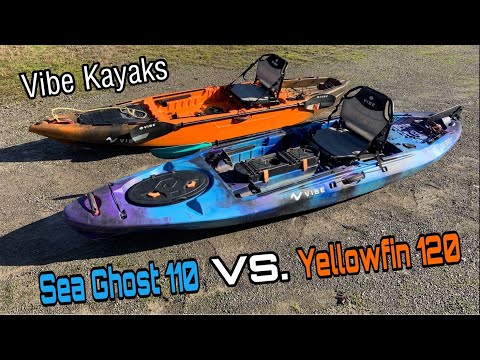 Vibe Kayaks Sea Ghost 110 VS. Yellowfin 120