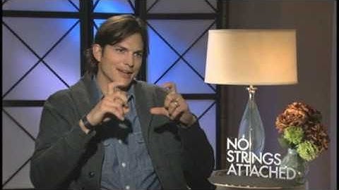 Ashton Kutcher interview - NO STRINGS ATTACHED - Art of cuddling