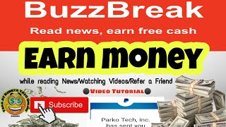 Earn money every 30sec - BuzzBreak News APP Updates Tutorial screenshot 1