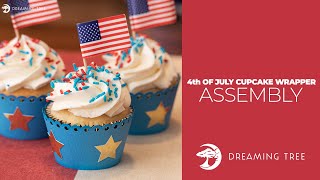 SVG File - 4th of July Cupcake Wrapper - Assembly Tutorial (For Cricut, Silhouette, and ScanNCut) screenshot 2