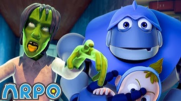 Knock Knock... It’s a ZOMBIE!? 🧟 ARPO Kids Cartoons | Videos for Kids | Animation Compilation