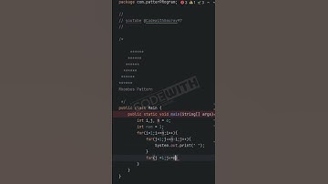 Rhombus pattern #shorts #java #microservice #javatutorial #projects #codingtips #heart  #pattern