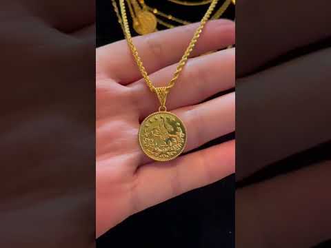 Beautiful Turkish Lira Coin NeckLace In 21karat GoLd! ♥️♥️♥️