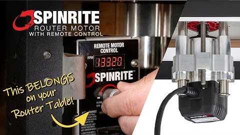 SpinRite Router Motor With Remote Control