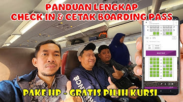 Tutorial Check in dan Cetak Boarding Pass Online Pesawat Batik Air Pake HP