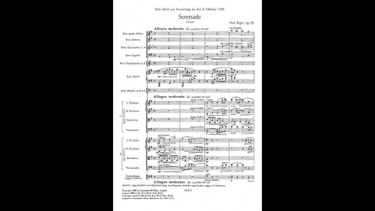 Max Reger - Serenade in G Major, Op. 95 - YouTube