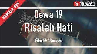 risalah hati - dewa 19 (akustik karaoke) tami aulia version chords