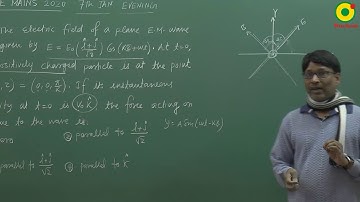 IIT JEE Mains 2020 , Electromagnetic wave , JEE/ NEET PHYSICS by SSI sir B. Tech. IIT Delhi