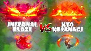 Valir Kyo Kusanagi VS Infernal Blaze Skin Comparison
