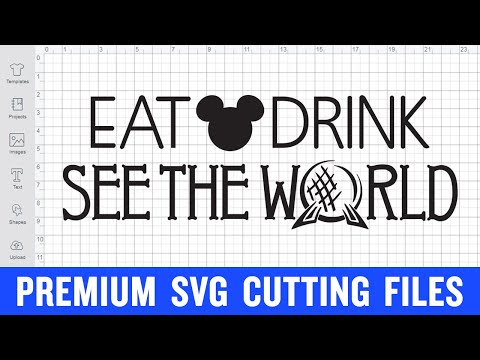 Eat Drink See The World Svg Cutting Files for Cricut Premium cut SVG