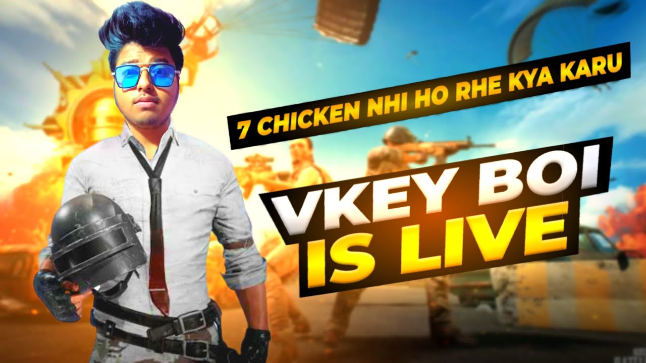 7 CHICKEN NHI HO RHE KYA KARU | bgmi live | pubg mobile live | vkey boi | #bgmilive #pubglive