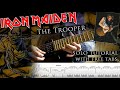 How to play adrian smiths solos 5 the trooper with tablatures and backing tracks