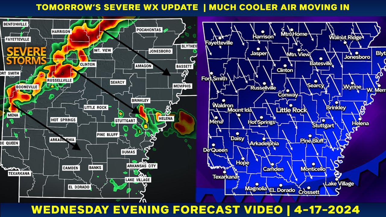 Scattered Severe Storms Tomorrow | MUCH Cooler Air This Weekend ...