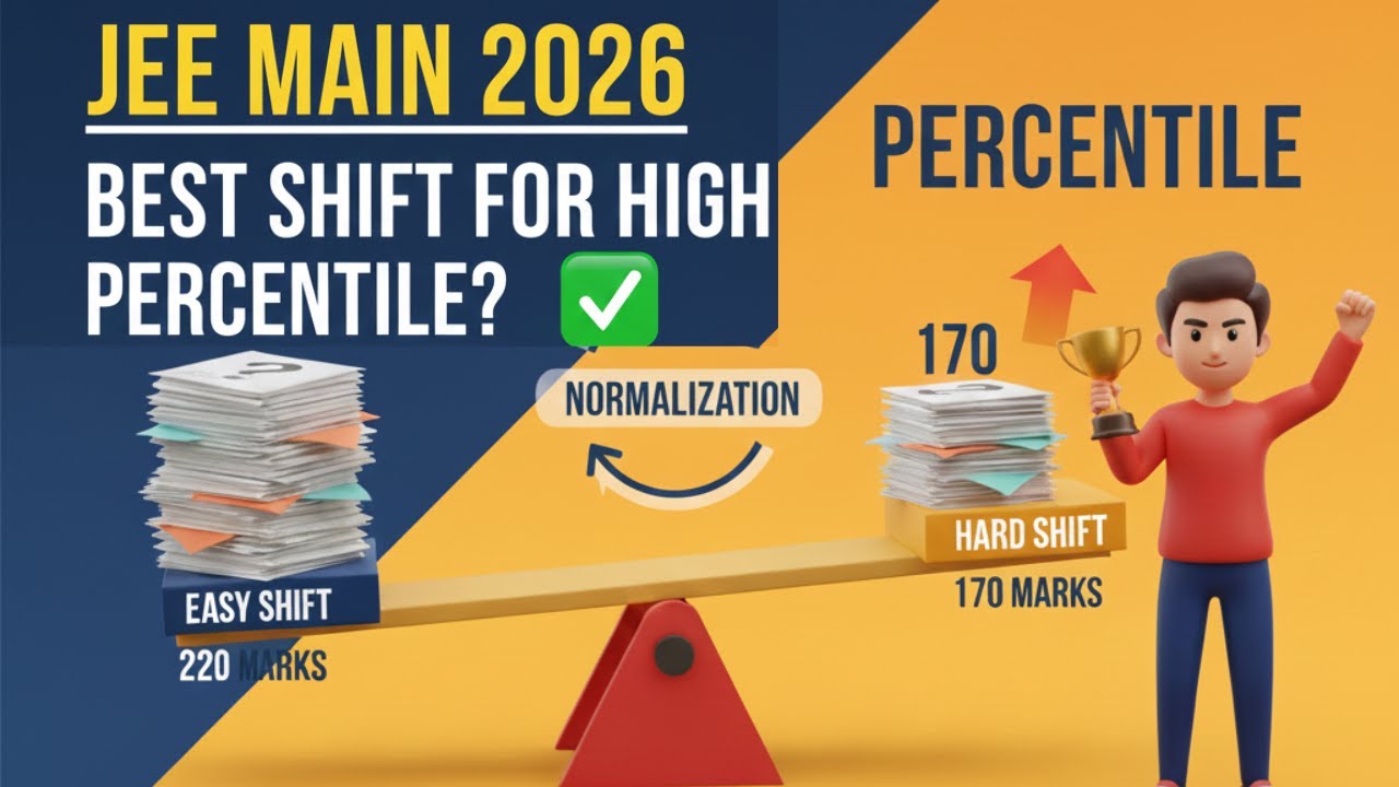 JEE MAINൽ ഏത് ഷിഫ്റ്റ് കിട്ടിയാൽ കൂടുതൽ Percentile SCORE ചെയ്യാം‼️JEE'26:Easy vs Hard Shift Analysis