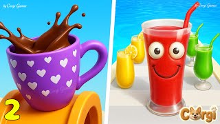 Coffee Stack VS Juice Run EP2 - All Levels SpeedRun Gameplay iOS Android NEW BIG UPDATE 