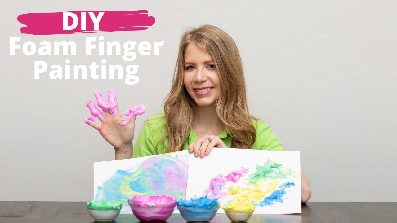 DIY Foam Finger Paint Tutorial YouTube