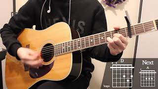 Snapback - Old Dominion Guitar Cover for Beginner Playing by [Musicdrawing]